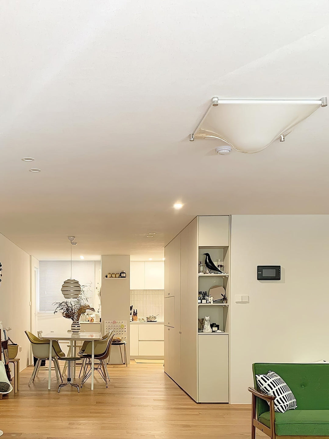 Bolla Lustre Plafonnier Blanc Doux Courbes Élégant - Neutralighting
