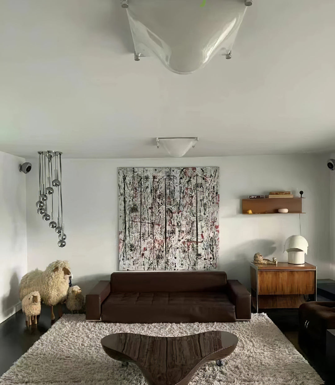 Bolla Lustre Plafonnier Blanc Doux Courbes Élégant - Neutralighting