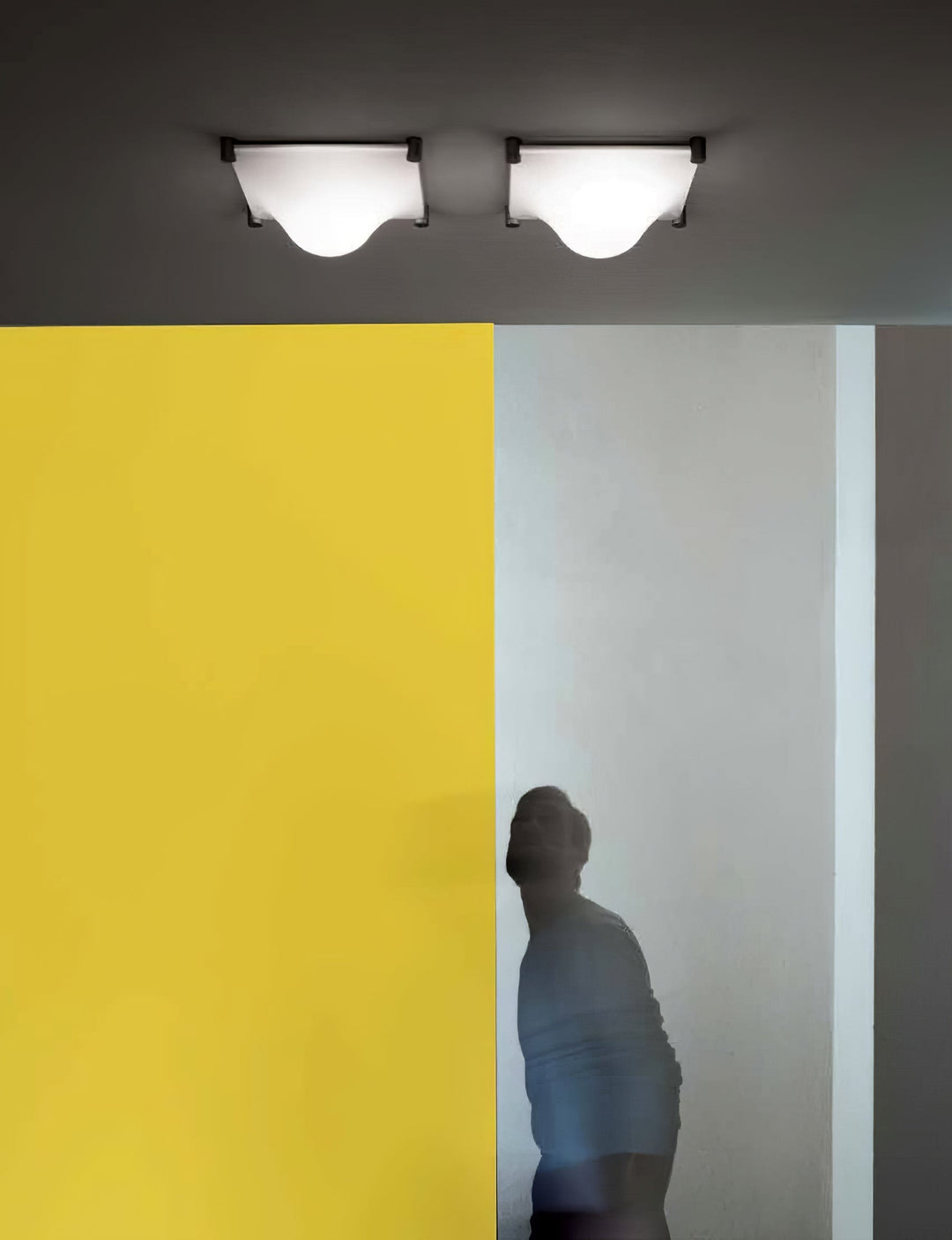 Bolla Plafonnier Courbe Triangle Abat-jour Minimaliste - Neutralighting