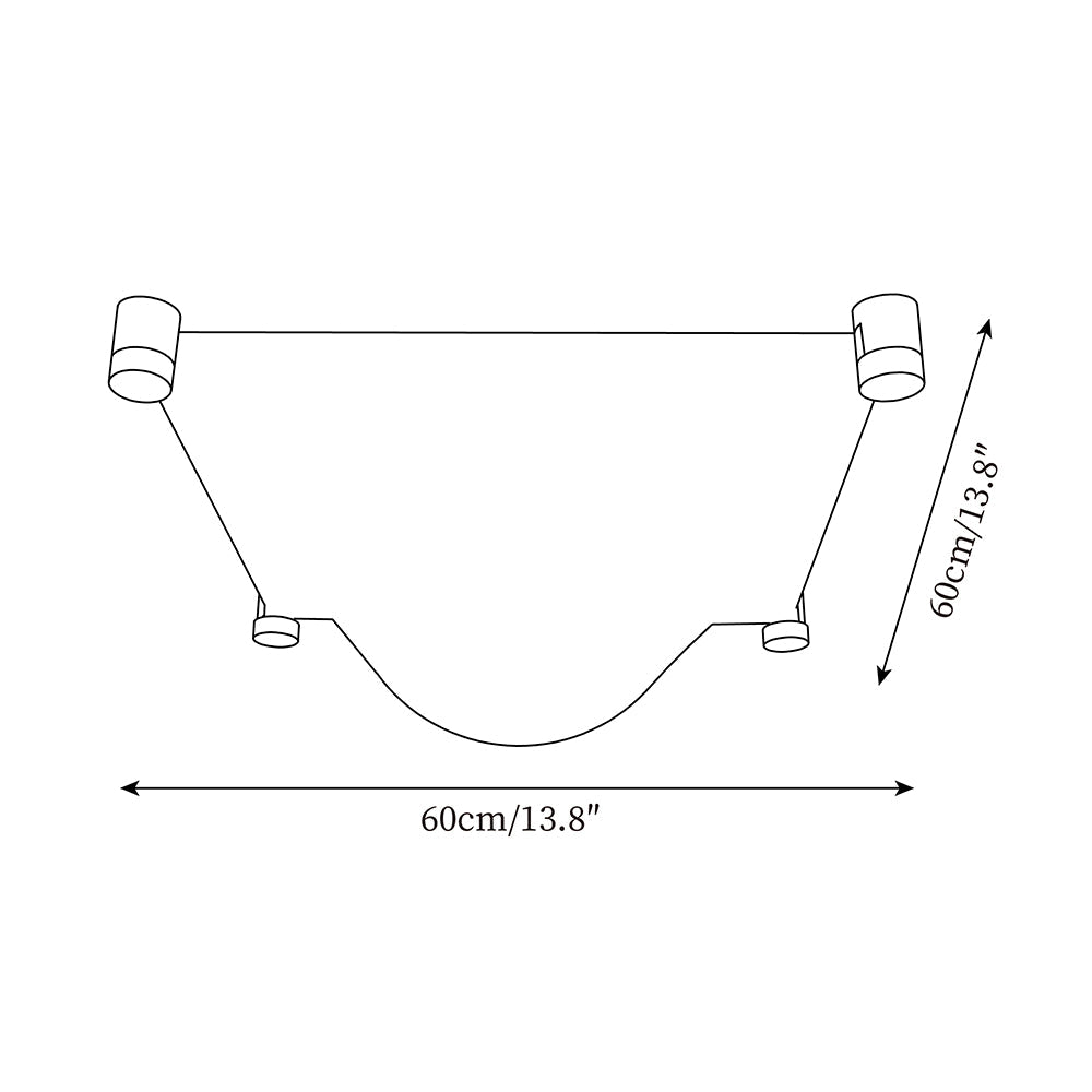 Bolla Lustre Plafonnier Blanc Doux Courbes Élégant - Neutralighting