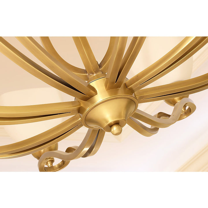 Dvaluvyj Postmodern Luxe Laiton Métal Verre Lustre - Neutralighting