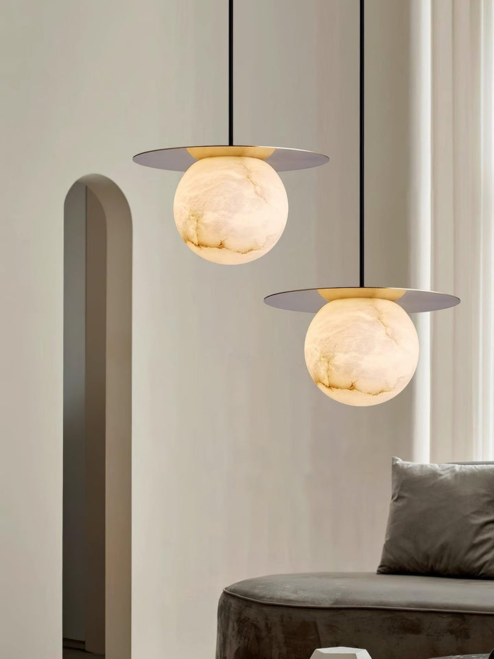 Nyvelyra Suspension Sphérique en Albâtre - Neutralighting