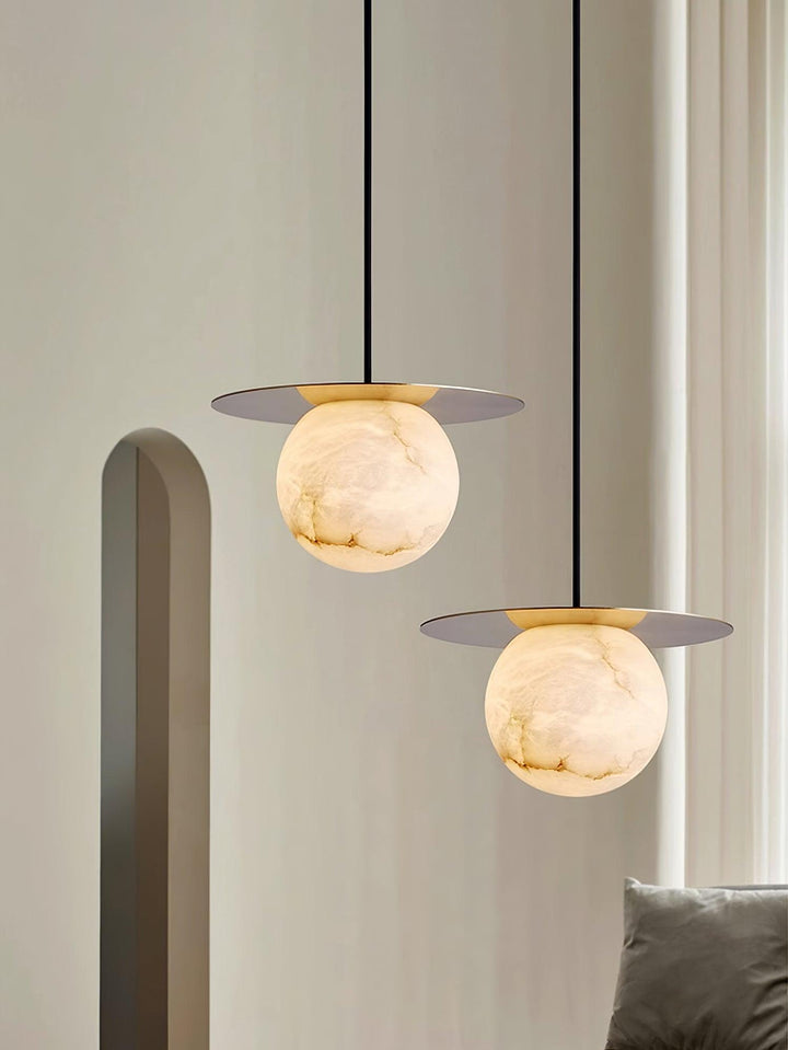 Nyvelyra Suspension Sphérique en Albâtre - Neutralighting