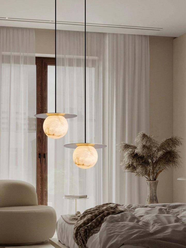 Nyvelyra Suspension Sphérique en Albâtre - Neutralighting