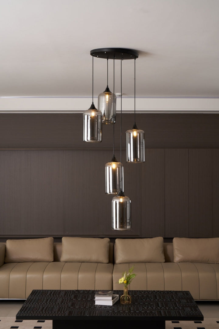 Talis Suspension en Verre Industrielle Chic - Neutralighting