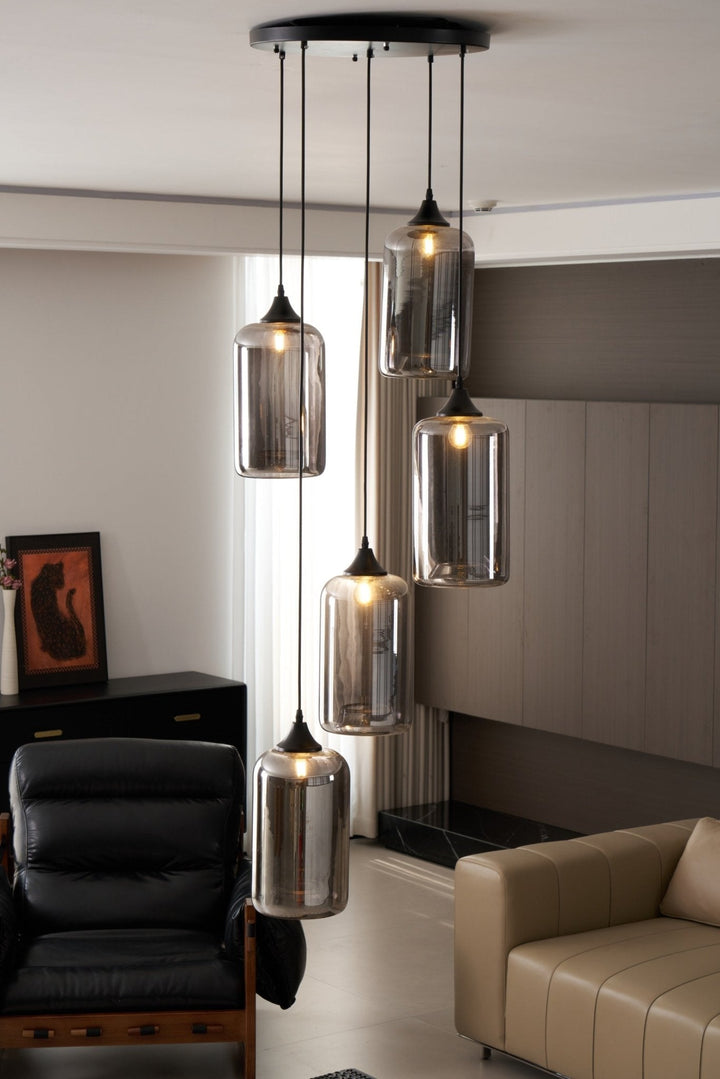Talis Suspension en Verre Industrielle Chic - Neutralighting