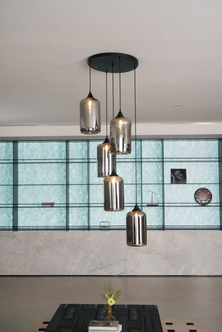 Talis Suspension en Verre Industrielle Chic - Neutralighting