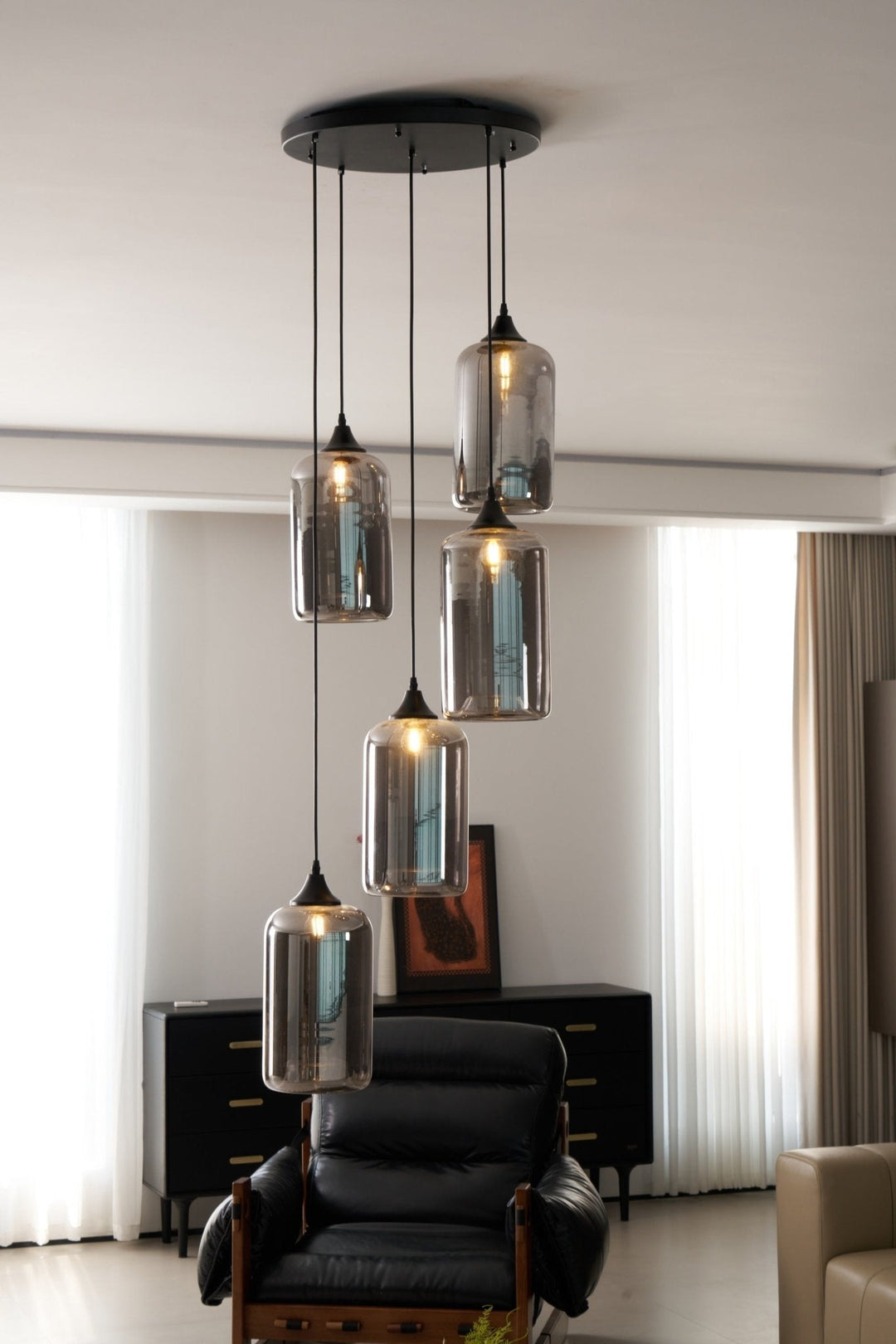 Mirelia Lampe Pendante Industrielle en Verre - Neutralighting