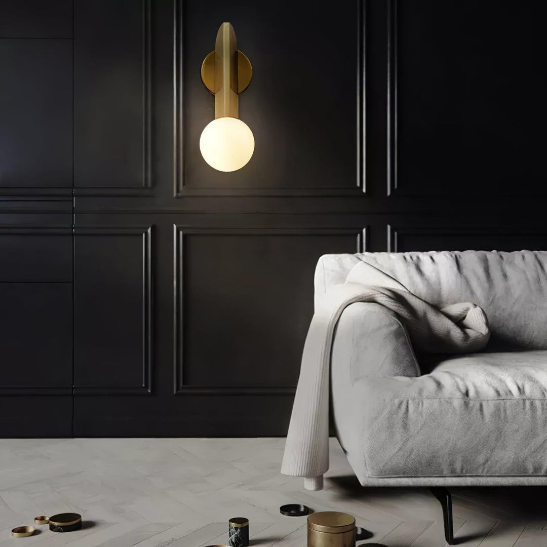 Lustra Applique Murale Globe en Verre Sculptural - Neutralighting