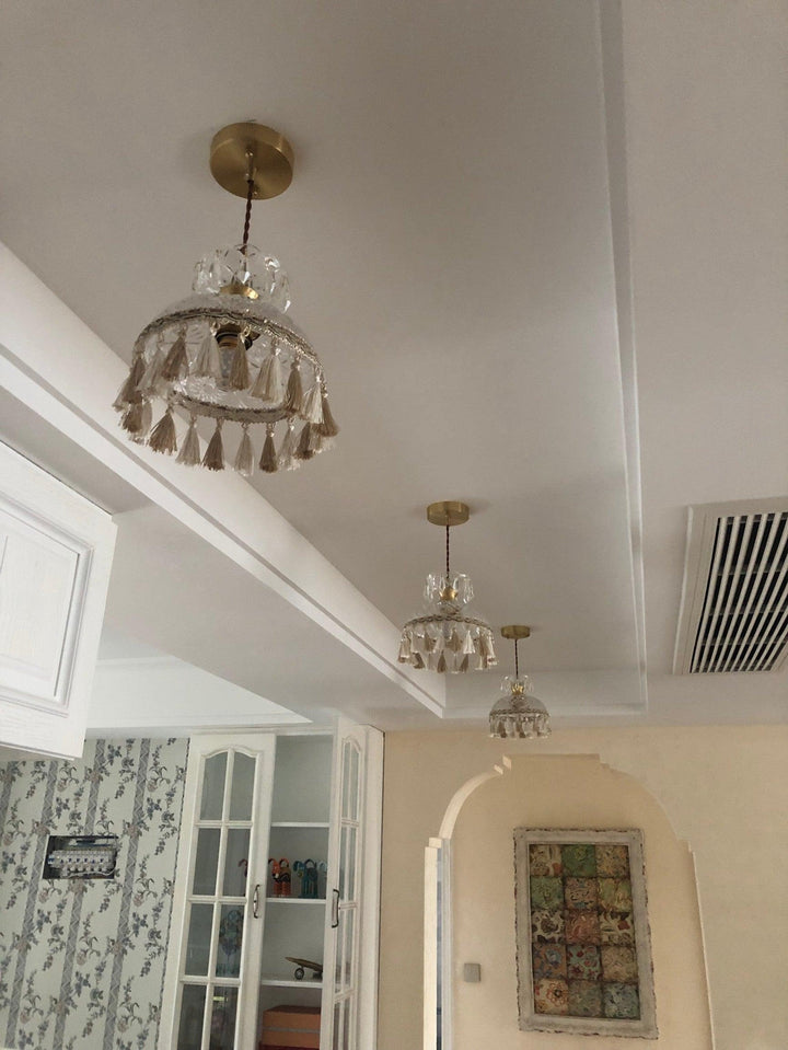 Veloce Suspension Luxueuse en Laiton et Verre - Neutralighting