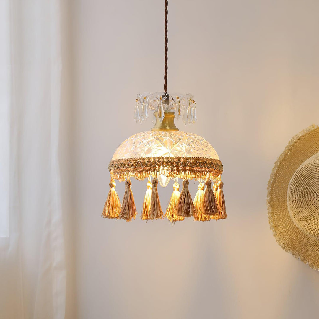 Veloce Suspension Luxueuse en Laiton et Verre - Neutralighting