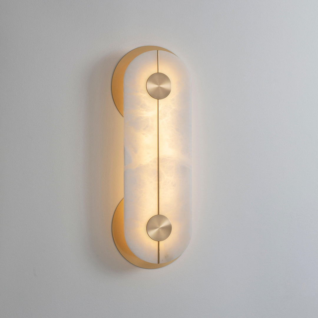 Auriel Moderne Minimaliste Laiton Albâtre Applique Murale - Neutralighting