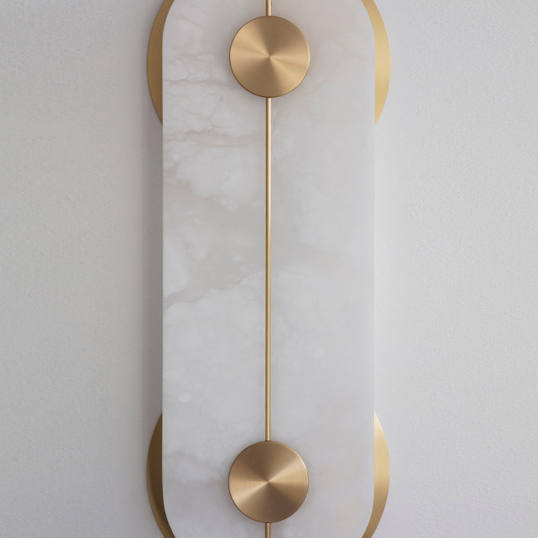 Auriel Moderne Minimaliste Laiton Albâtre Applique Murale - Neutralighting