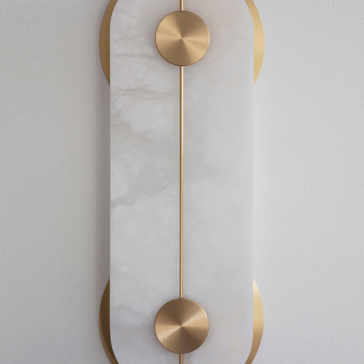 Auriel Moderne Minimaliste Laiton Albâtre Applique Murale - Neutralighting