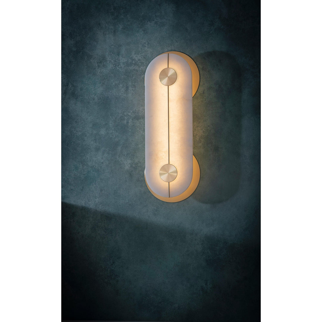 Auriel Moderne Minimaliste Laiton Albâtre Applique Murale - Neutralighting
