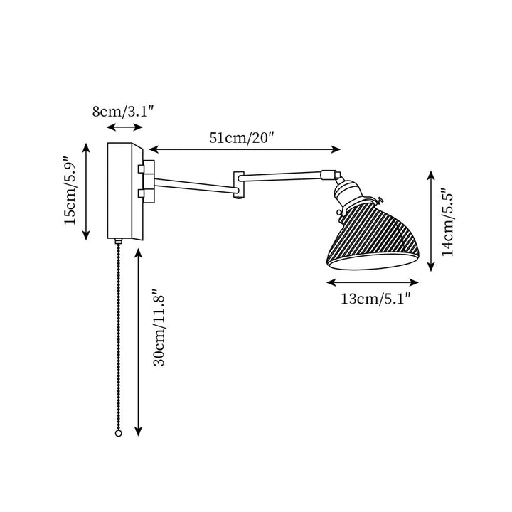 Emeric Applique Murale Bras Pivotant Réglable - Neutralighting