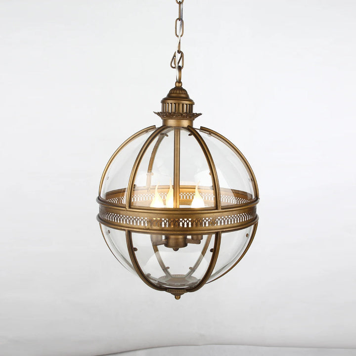 Svelte Ancien Industriel Métal Verre Suspension - Neutralighting