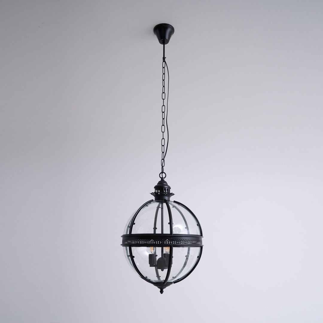 Svelte Ancien Industriel Métal Verre Suspension - Neutralighting