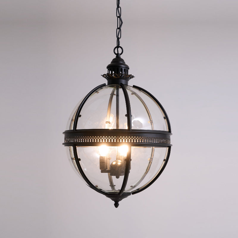 Svelte Ancien Industriel Métal Verre Suspension - Neutralighting