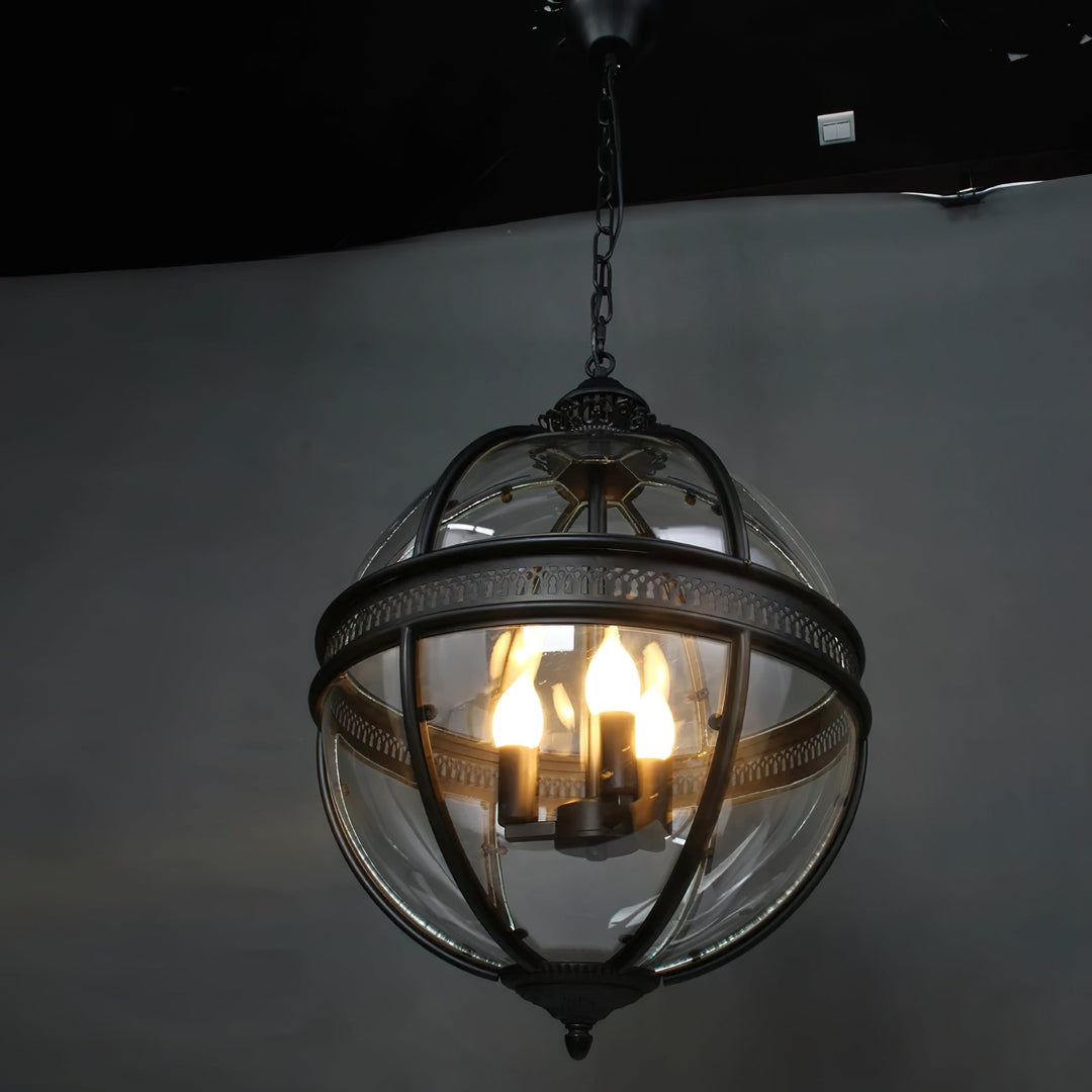 Svelte Ancien Industriel Métal Verre Suspension - Neutralighting