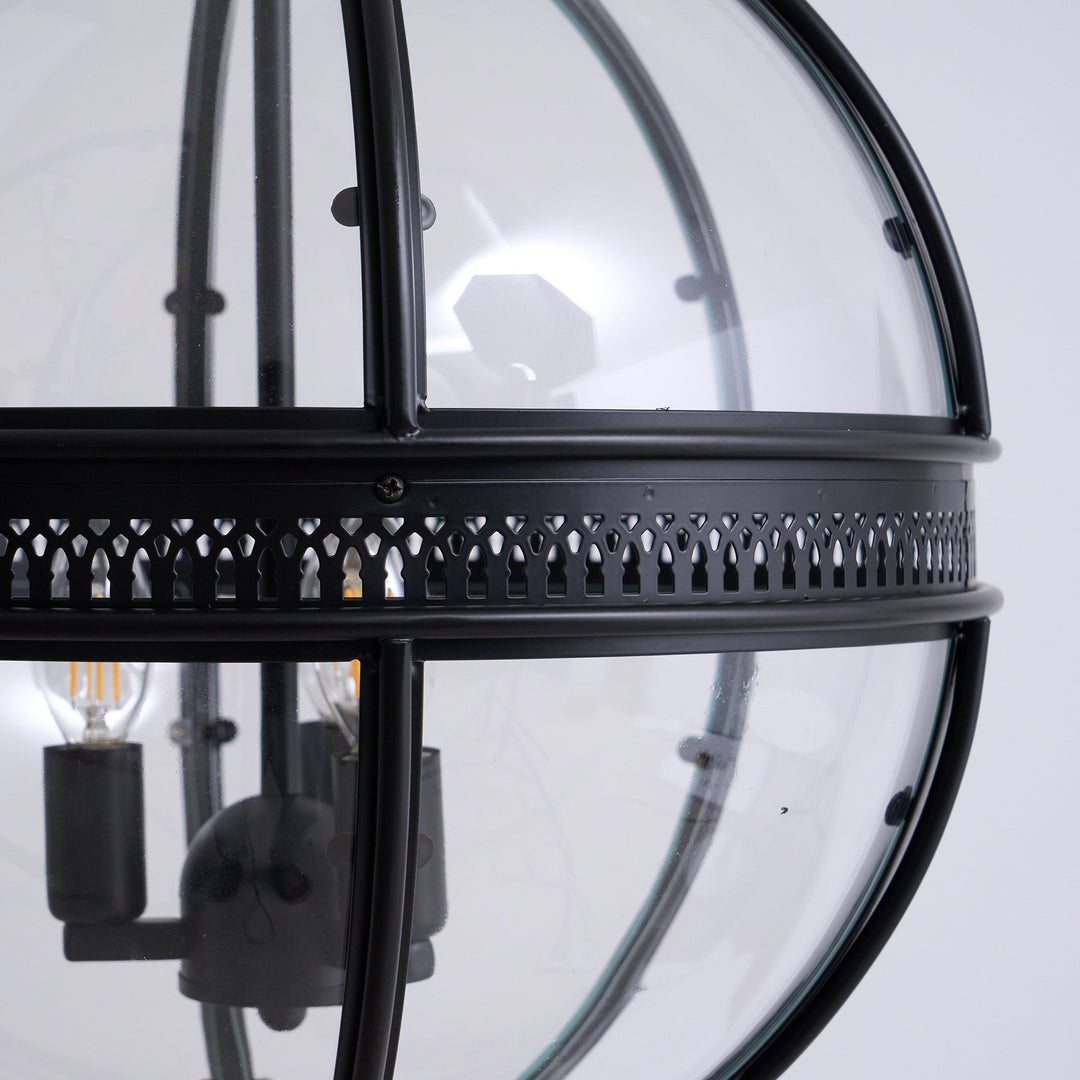 Svelte Ancien Industriel Métal Verre Suspension - Neutralighting