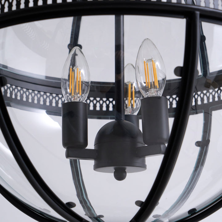 Svelte Ancien Industriel Métal Verre Suspension - Neutralighting