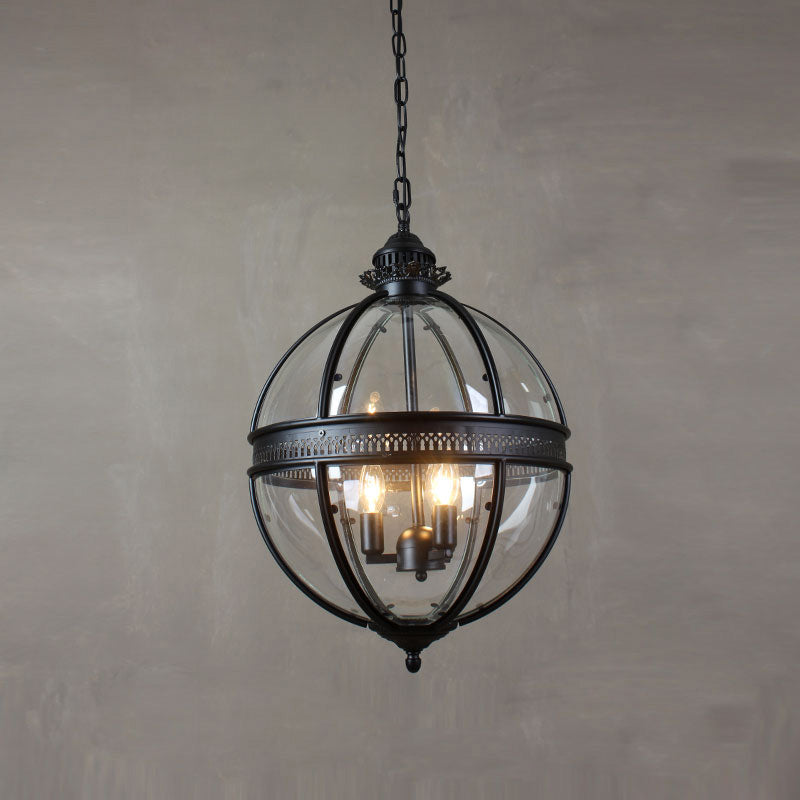 Svelte Ancien Industriel Métal Verre Suspension - Neutralighting
