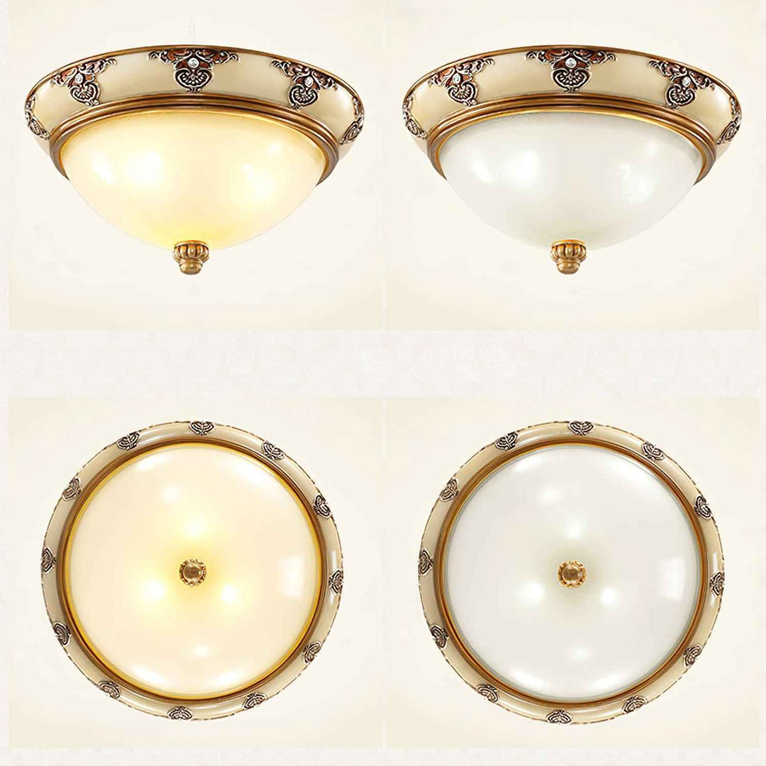 Solara Verre 19cm Blanc LED
