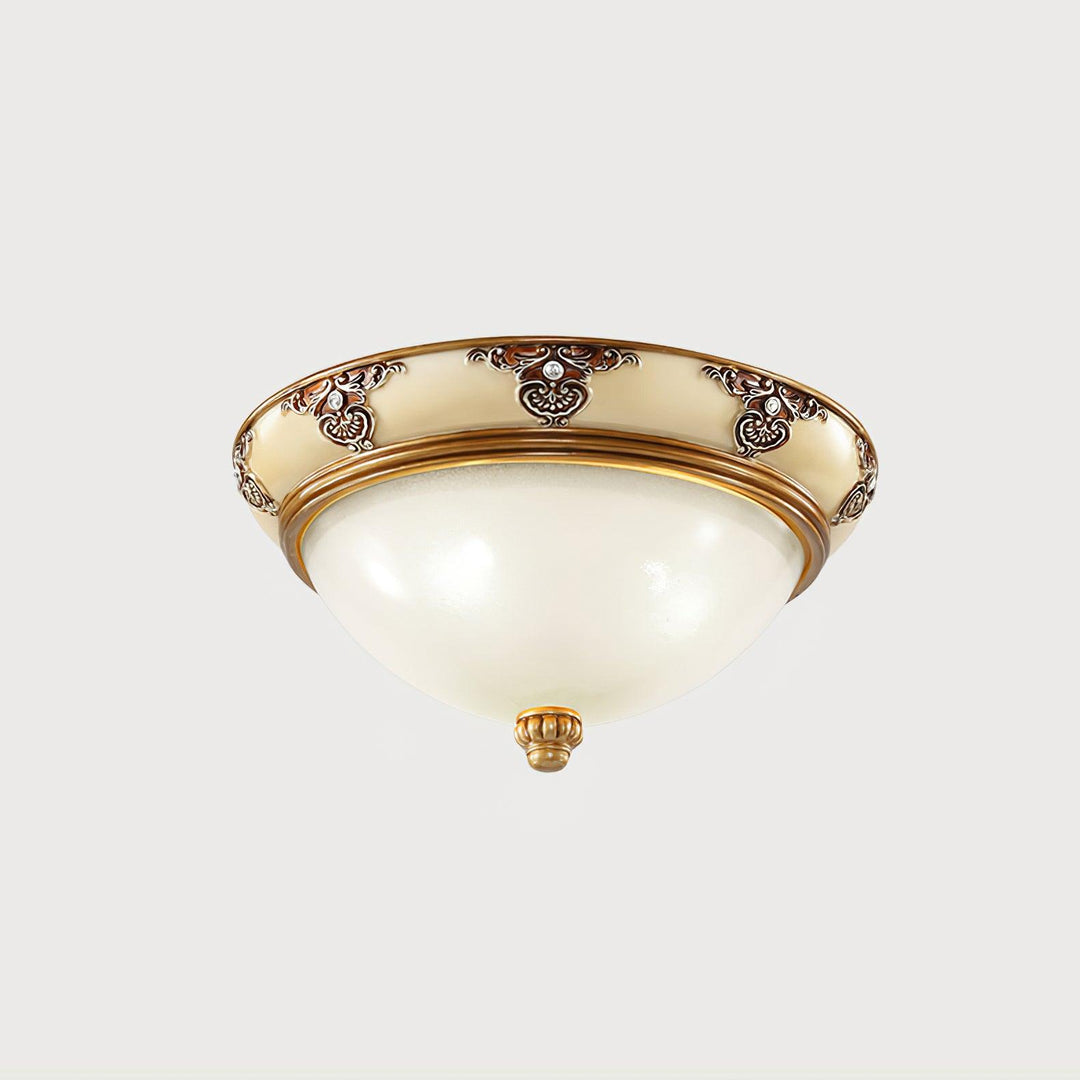 Solara Lampe Plafonnier en Verre Opale Antique Vintage - Neutralighting