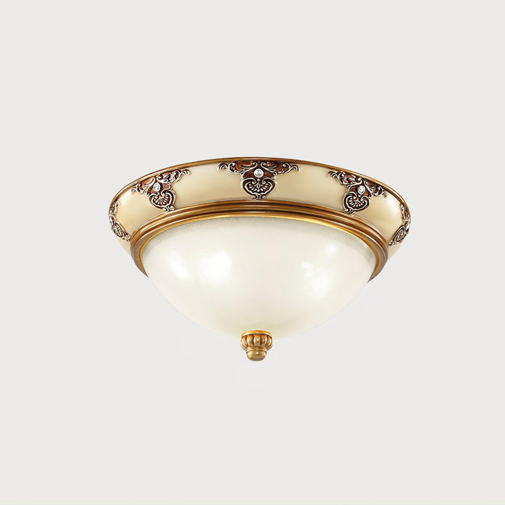 Solara Lampe Plafonnier en Verre Opale Antique Vintage - Neutralighting