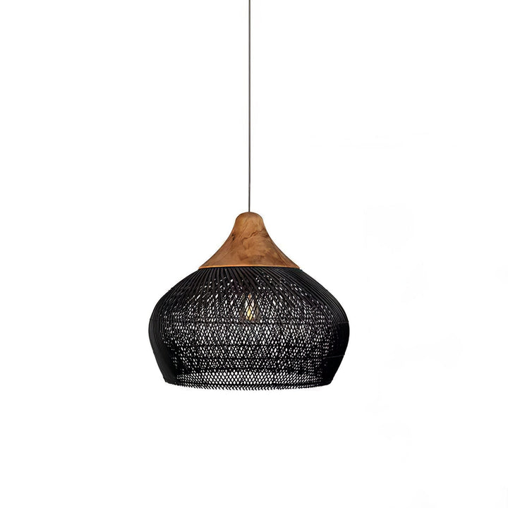 Evelyn Suspension en Rotin Tressé pour Salon - Neutralighting