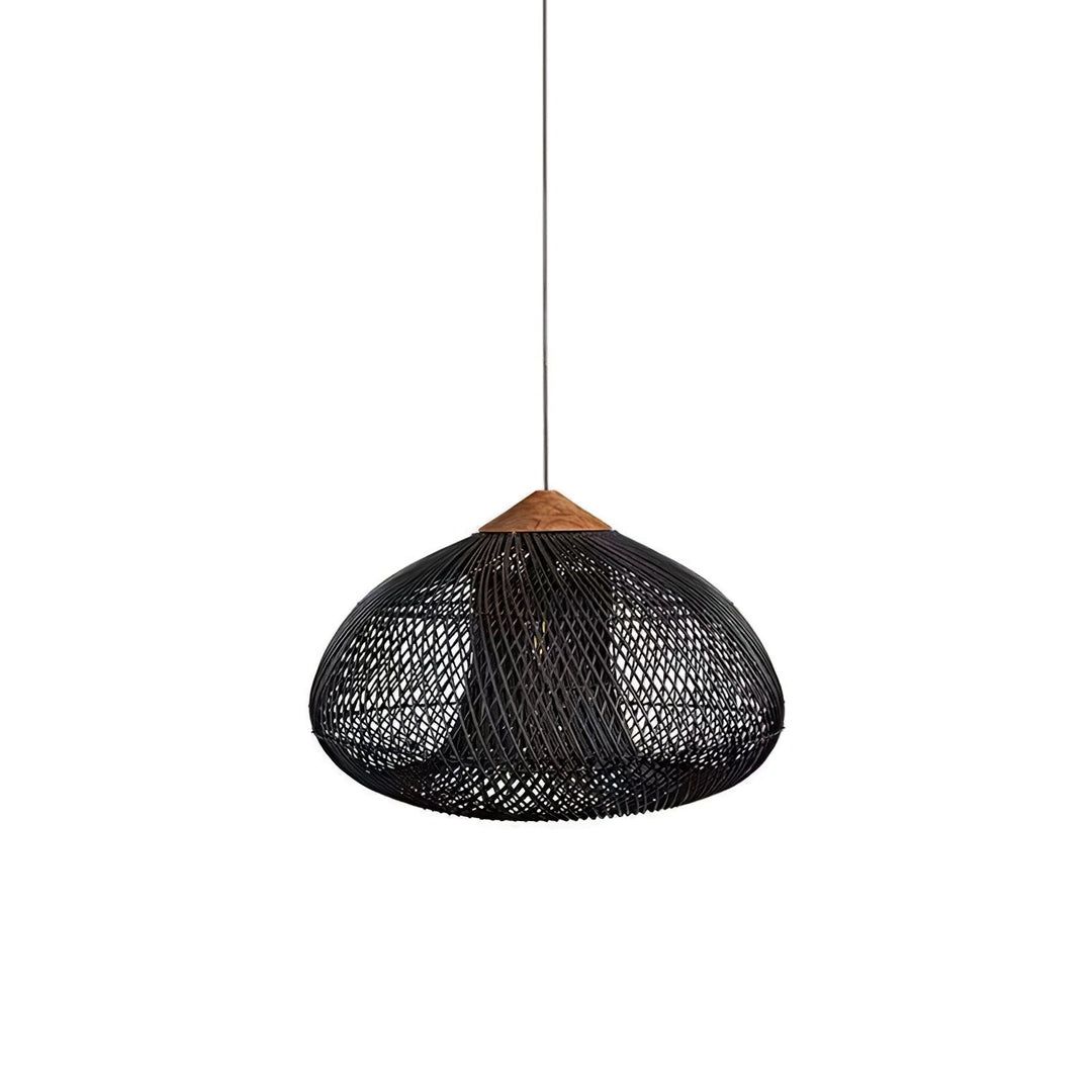 Solara Suspension Rotin Tressé Swag - Neutralighting