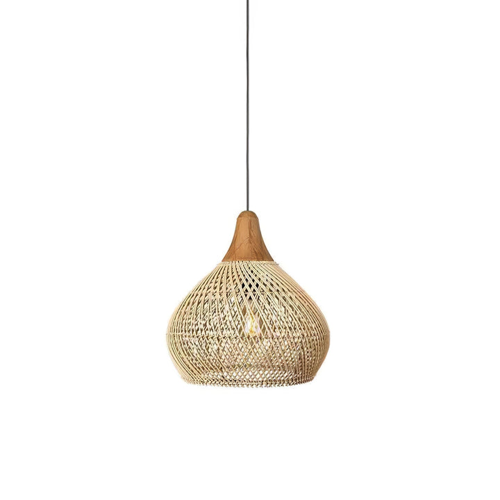 Evelyn Suspension en Rotin Tressé pour Salon - Neutralighting