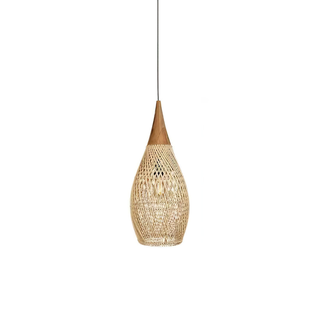 Solara Suspension Rotin Tressé Swag - Neutralighting