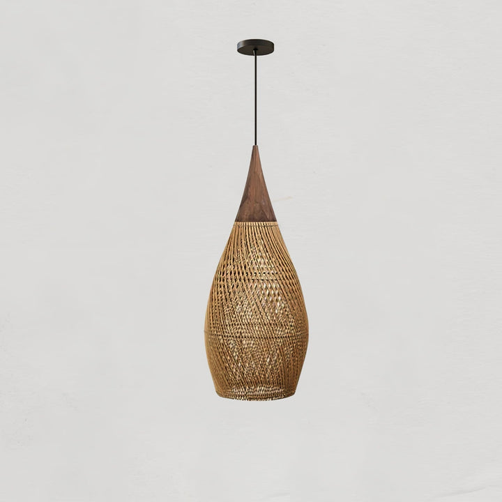 Evelyn Suspension en Rotin Tressé pour Salon - Neutralighting