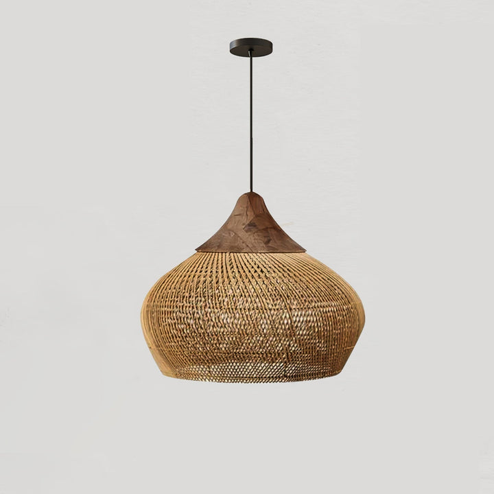 Evelyn Suspension en Rotin Tressé pour Salon - Neutralighting