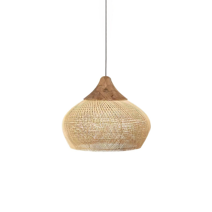 Solara Suspension Rotin Tressé Swag - Neutralighting