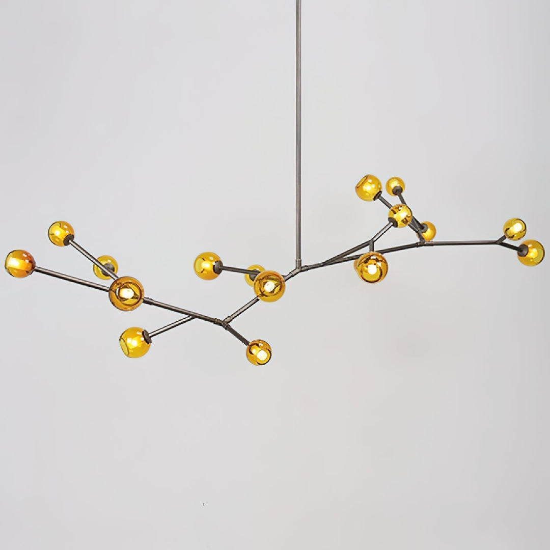 Kinetic Individuel Créativité Laiton Verre Lustre - Neutralighting