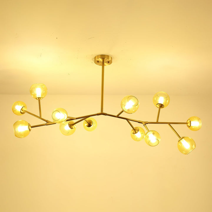 Kinetic Individuel Créativité Laiton Verre Lustre - Neutralighting