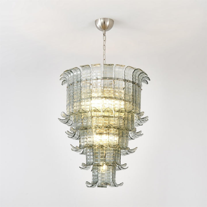 Brasher Lustre en Verre de Murano à Plusieurs Niveaux élégant - Neutralighting