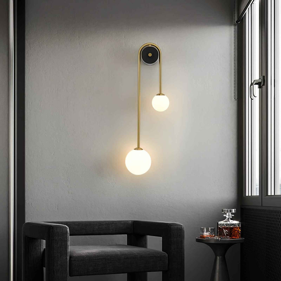 Elaro Applique Murale Arc en Laiton - Neutralighting