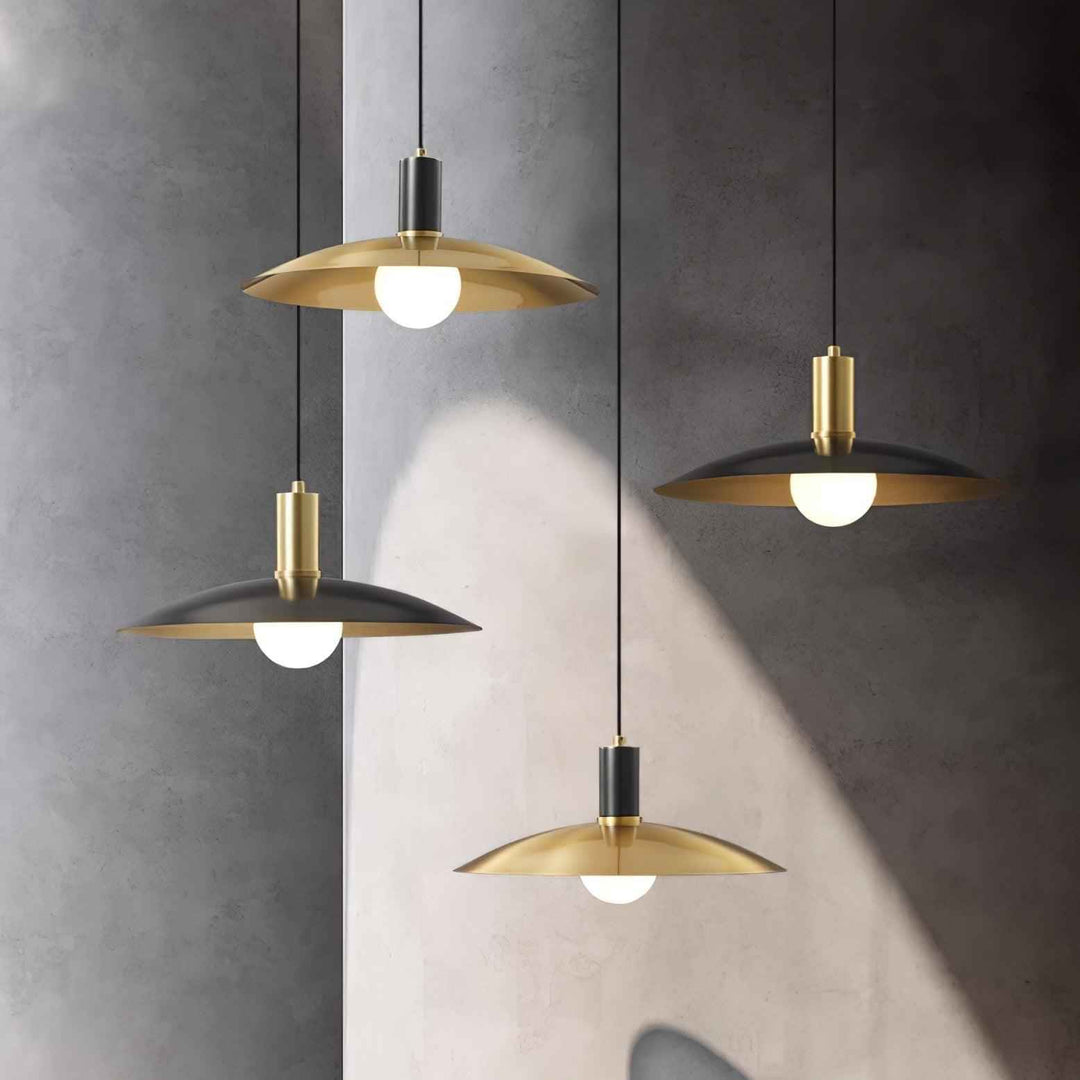 Thalora Suspension Laiton Verre Classique - Neutralighting