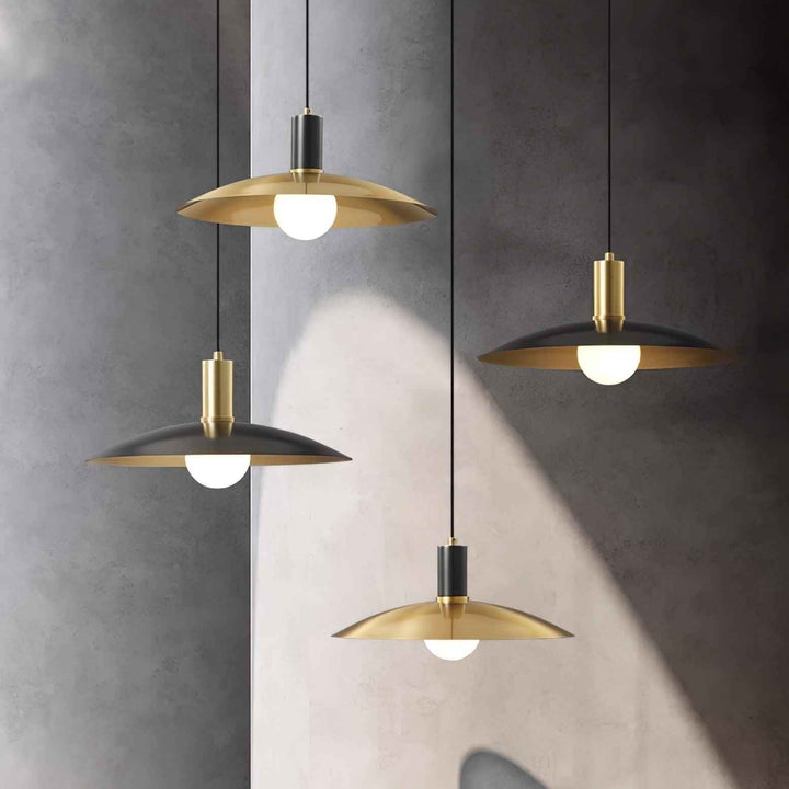 Thalora Suspension Laiton Verre Classique - Neutralighting