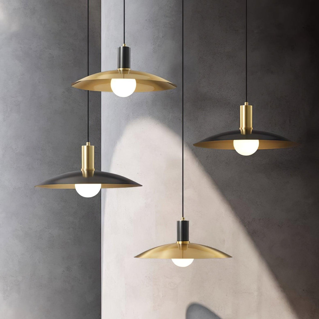 Thalora Suspension Laiton Verre Classique - Neutralighting