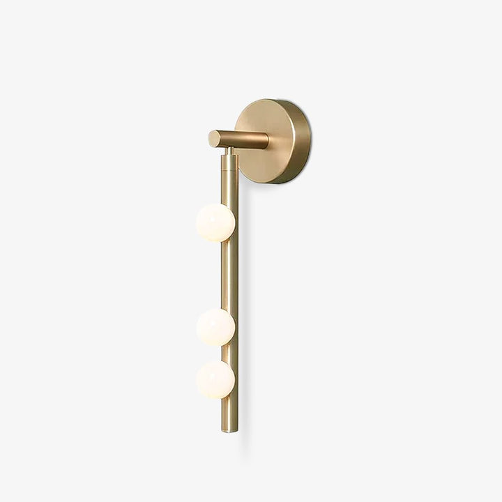 Pamela Tube Plug-in Brass Glass Wall Lamp - Neutralighting