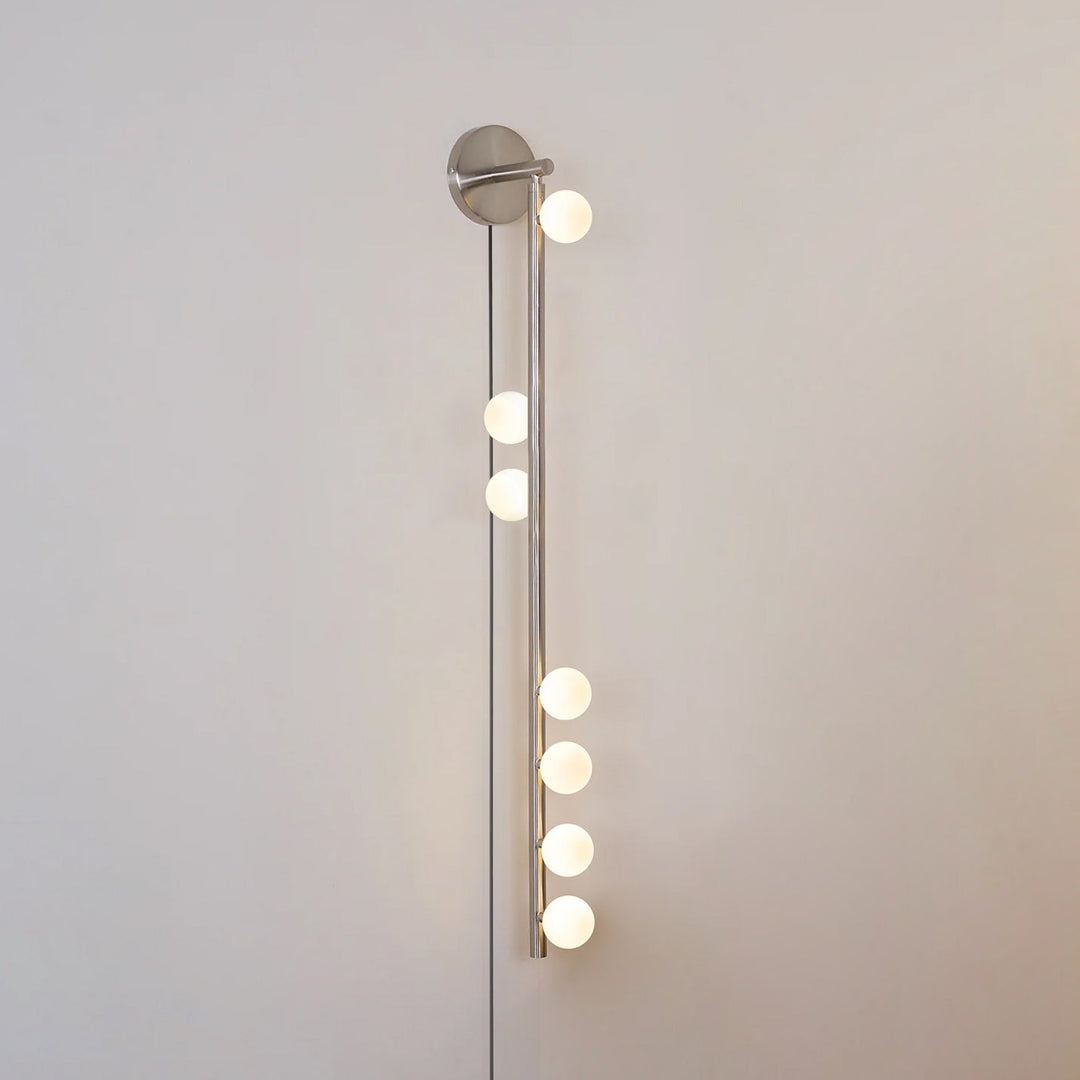 Pamela Tube Plug-in Brass Glass Wall Lamp - Neutralighting