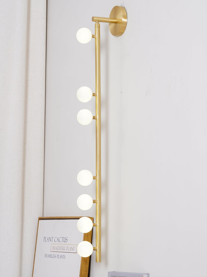 Pamela Tube Plug-in Brass Glass Wall Lamp - Neutralighting