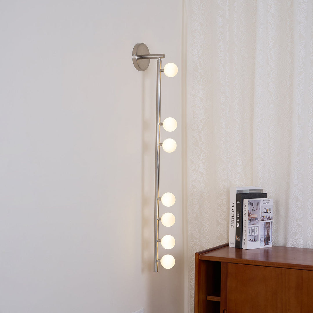 Pamela Tube Plug-in Brass Glass Wall Lamp - Neutralighting