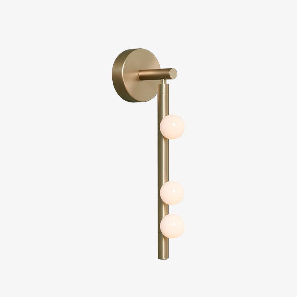 Pamela Tube Plug-in Brass Glass Wall Lamp - Neutralighting