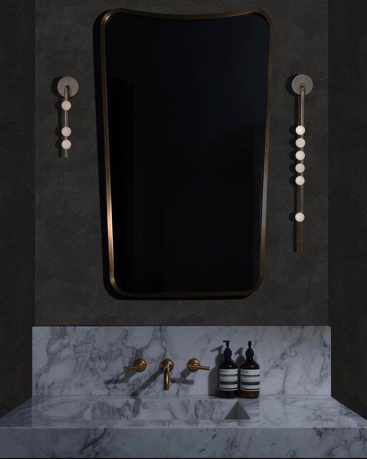 Pamela Tube Plug-in Brass Glass Wall Lamp - Neutralighting